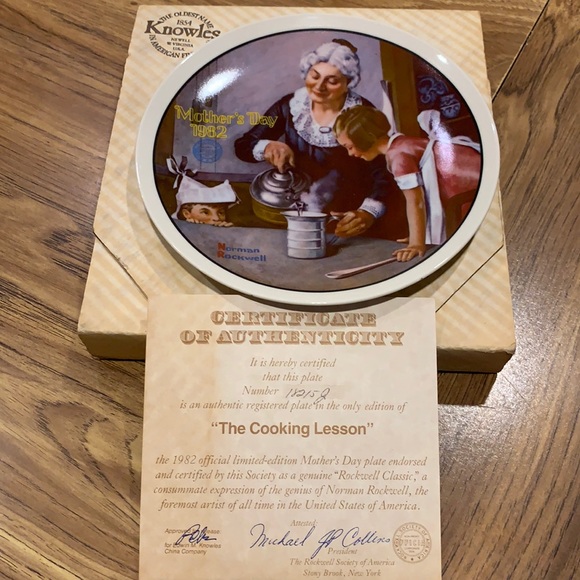 The Bradford Exchange Other - Vintage 1982 Norman Rockwell Mother’s Day Plate